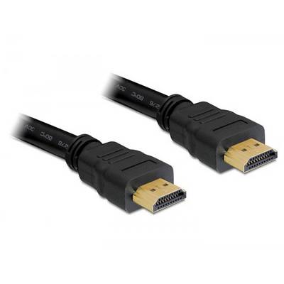 Zwei schwarze HDMI-Kabel, beide mit goldfarbenen Steckern, liegen nebeneinander auf weißem Hintergrund.