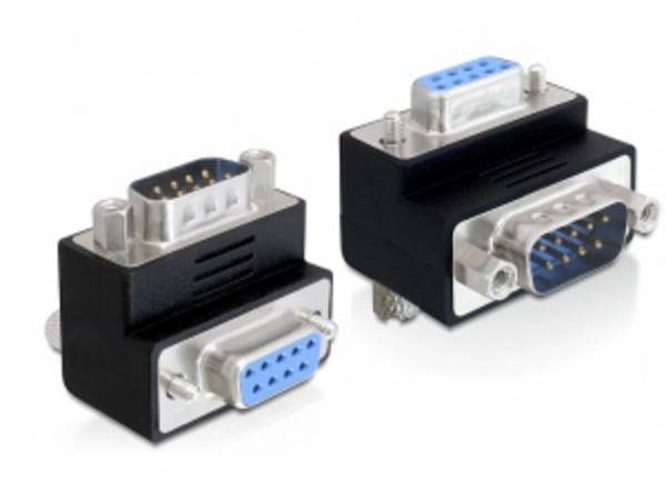 Delock 65266 VGA Adapter [1x D-SUB-Stecker 9pol. - 1x D-SUB-Buchse 9pol.] Schwarz  0 mm