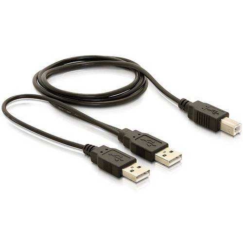 Thumbnail - Delock USB-Kabel USB-B Stecker, USB-A Stecker 1.00 m Schwarz 82394