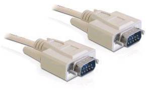 Delock Seriell / DVI Anschlusskabel 2 m Beige 82981 DVI-Kabel