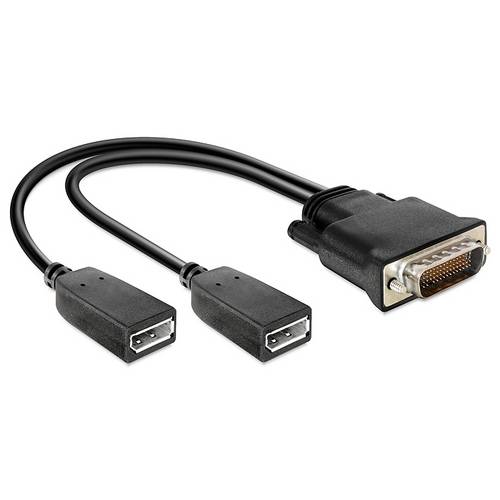 Thumbnail - Delock DMS-59 / DisplayPort Anschlusskabel DSM-59 Stecker, DisplayPort Buchse 0.25 m Schwarz 65354 DisplayPort-Kabel