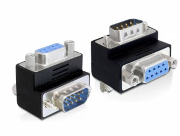 Delock 65264 VGA Adapter [1x D-SUB-Stecker 9pol. - 1x D-SUB-Buchse 9pol.] Schwarz  0 mm