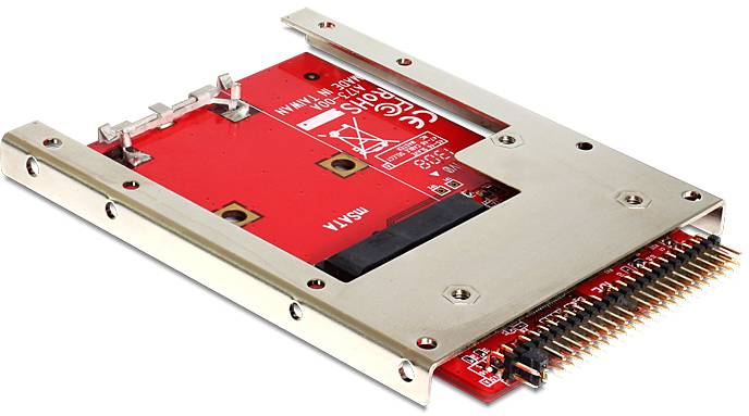 Delock 62495 Schnittstellen-Konverter [1x IDE-Stecker 44pol. - 1x mSATA]