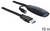 USB 3.0-Verlängerungskabel in Schwarz, 10 Meter lang, mit USB-A-Stecker und -Buchse, geeignet für Datenübertragung und Peripheriegeräte.