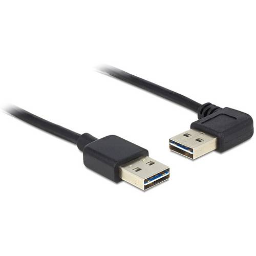 Thumbnail - Delock USB-Kabel USB 2.0 USB-A Stecker, USB-A Stecker 1.00 m Schwarz 83464