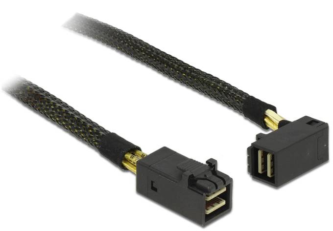Thumbnail - Delock Festplatten Anschlusskabel [1x Mini-SAS-Stecker (SFF-8643) - 1x Mini-SAS-Stecker (SFF-8643)] 1 m Schwarz