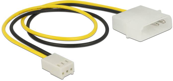 Thumbnail - Delock Strom Anschlusskabel 30 cm Schwarz, Gelb