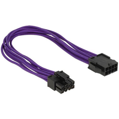 Delock Strom Anschlusskabel 0.3 m Violett