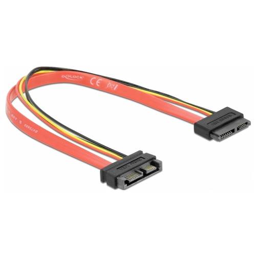 Delock Strom, Laufwerk Verlängerungskabel [1x Slimline-SATA-Kombi-Stecker 7+6pol. - 1x Slimline-SATA-Kombi-Buchse 7+6pol...