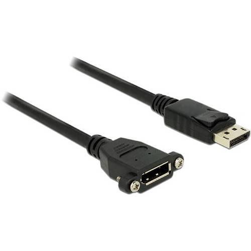 Thumbnail - Delock DisplayPort Anschlusskabel DisplayPort Buchse, DisplayPort Stecker 1 m Schwarz 85114 vergoldete Steckkontakte, 4K...