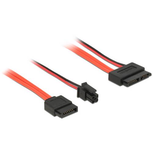 Thumbnail - Delock Festplatten Anschlusskabel 0.3 m Schwarz, Rot