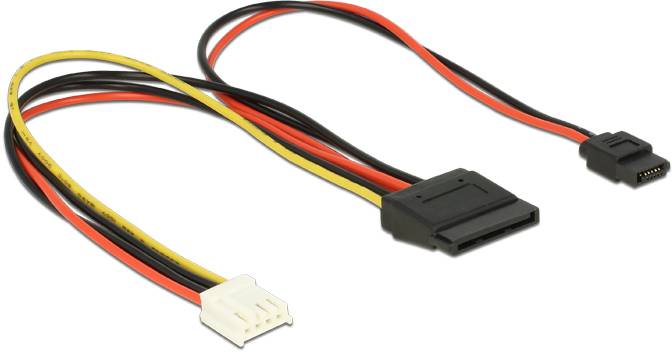 Delock Strom Anschlusskabel 24 cm Mehrfarbig-2
