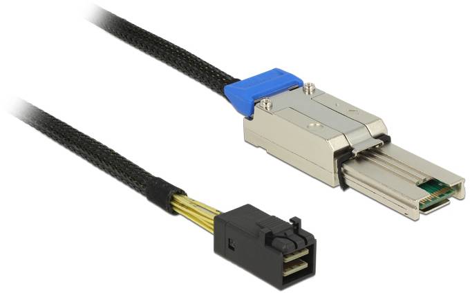 Delock Festplatten Anschlusskabel [1x Mini-SAS-Stecker (SFF-8088) - 1x Mini-SAS-Stecker (SFF-8643)] 1 m Mehrfarbig-0