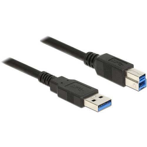 Thumbnail - Delock USB-Kabel USB 3.2 Gen1 (USB 3.0 / USB 3.1 Gen1) USB-A Stecker, USB-B Stecker 0.50 m Schwarz 85065