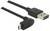 'Schwarzes USB-Kabel mit USB-A-Stecker und abgewinkeltem Micro-USB-Stecker. Geeignet für Datenübertragung und Laden von Geräten.'