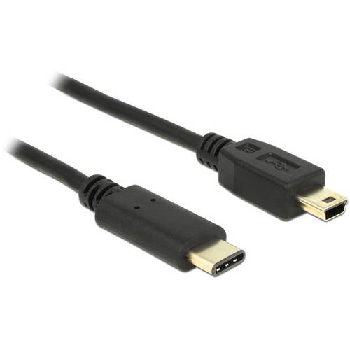 Thumbnail - Delock USB-Kabel USB 2.0 USB-Mini-B Stecker, USB-C® Stecker 2.00 m Schwarz 83336