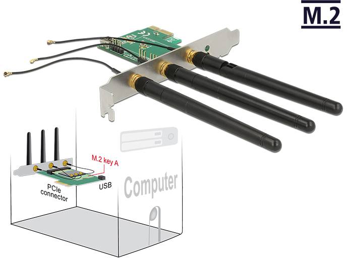 Delock 89568 PCI-Express Karte M.2 PCIe-3