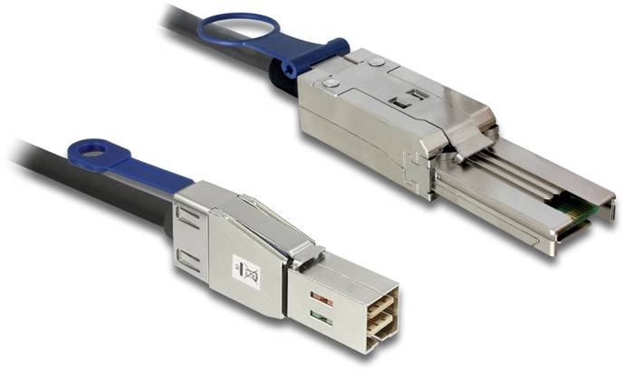 Delock Festplatten Anschlusskabel [1x Mini-SAS-Stecker (SFF-8644) - 1x Mini-SAS-Stecker (SFF-8088)] 2 m Schwarz-1