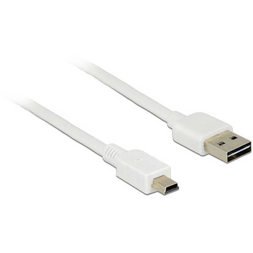 Delock USB-Kabel USB 2.0 USB-A Stecker, USB-B Stecker 1.00 m Weiß 85157