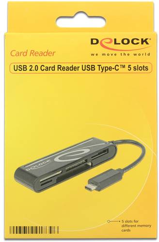 DeLOCK USB 2.0 Card Reader USB Type-C male 5 Slots - Kartenleser - All-in-one (Multi-Format)-2