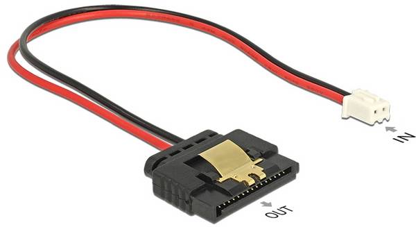 Delock Festplatten Anschlusskabel  20 cm Mehrfarbig