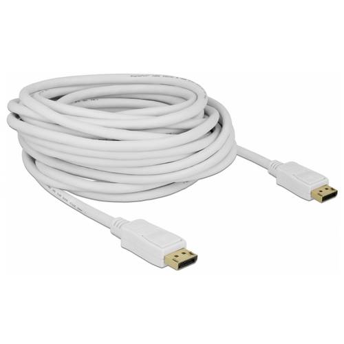 Thumbnail - Delock DisplayPort Anschlusskabel DisplayPort Stecker 10 m Weiß 84863 dreifach geschirmt, vergoldete Steckkontakte, 4K U...