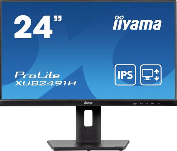 Iiyama ProLite XUB2491H-B1 LED-Monitor  EEK E (A - G) 60.5 cm (23.8 Zoll) 1920 x 1080 Pixel 16:9 0.5 ms HDMI®, DisplayPort, Kopfhörer (3.5 mm Klinke) IPS LED