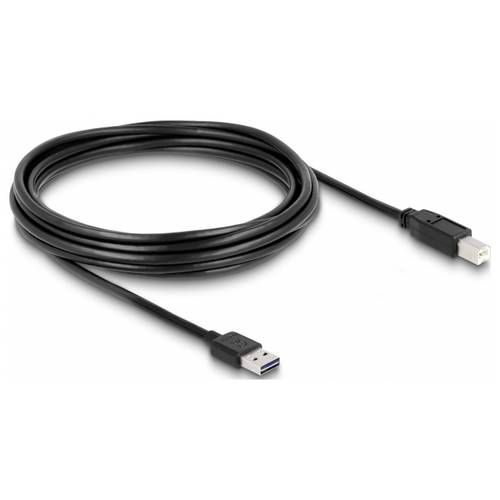 Thumbnail - Delock USB-Kabel USB 2.0 USB-A Stecker, USB-B Stecker 5.00 m Schwarz vergoldete Steckkontakte 85553