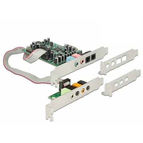 Thumbnail - Delock 89640 7.1 Soundkarte, Extern Mini-PCI-Express externe Kopfhöreranschlüsse, externe Lautstärkenregelung, Digitalau...