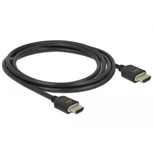 Delock HDMI Anschlusskabel HDMI-A Stecker 2 m Schwarz 85294 dreifach geschirmt, vergoldete Steckkontakte, 8K UHD HDMI-Ka...