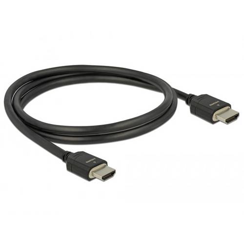 Thumbnail - Delock HDMI Anschlusskabel HDMI-A Stecker 1 m Schwarz 85293 dreifach geschirmt, vergoldete Steckkontakte, 8K UHD HDMI-Ka...