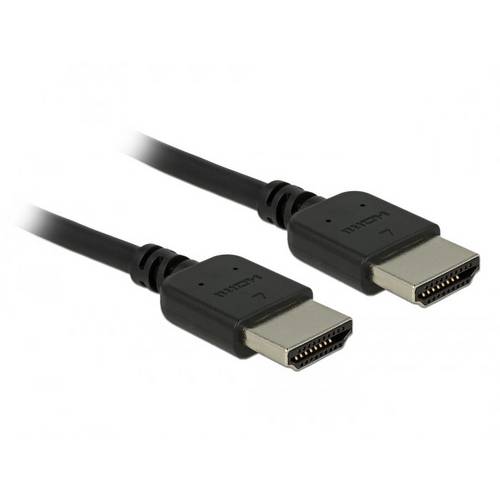 Thumbnail - Delock HDMI Anschlusskabel HDMI-A Stecker 1.5 m Schwarz 85216 dreifach geschirmt, vergoldete Steckkontakte, 4K UHD HDMI-...
