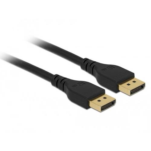 Thumbnail - Delock DisplayPort Anschlusskabel DisplayPort Stecker 2 m Schwarz 85910 8K UHD, vergoldete Steckkontakte, dreifach gesch...