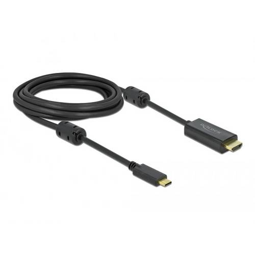 Thumbnail - Delock HDMI / USB Anschlusskabel USB-C® Stecker, HDMI-A Stecker 3 m Schwarz 85971 vergoldete Steckkontakte, 4K UHD USB-C...