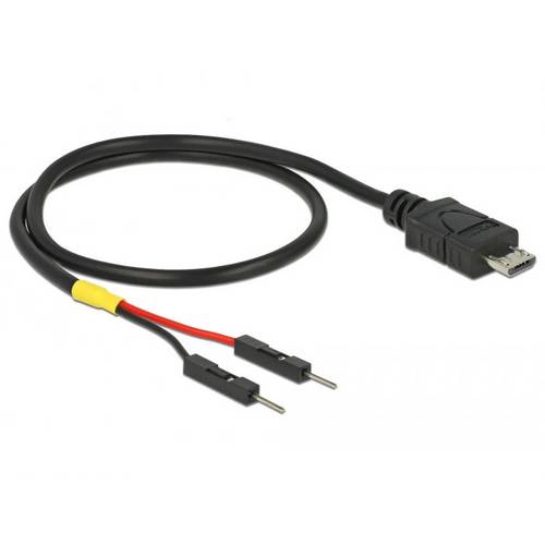 Thumbnail - Delock USB-Kabel USB-Micro-B Stecker, Pfostenstecker 2pol. 0.30 m Schwarz 85408