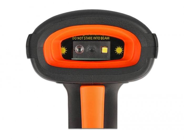 Delock 90507 2D Barcode-Scanner Bluetooth® 1D, 2D LED Schwarz, Orange Smartphone- / Tablet-Scanner-3