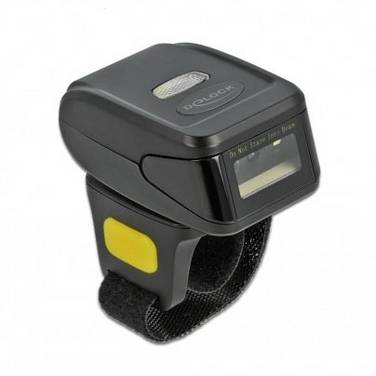 Delock 90508 2D Barcode-Scanner Bluetooth®, Kabelgebunden 1D, 2D LED Schwarz Hand-Scanner