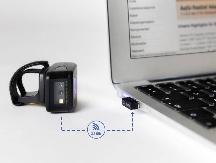 Delock 90508 2D Barcode-Scanner Bluetooth®, Kabelgebunden 1D, 2D LED Schwarz Hand-Scanner-3