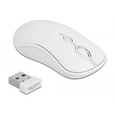 Delock 12703 Kabellos Maus, Tastatur Integriertes Scrollrad, Maustasten, mit numerischer Tastatur, Wiederaufladbar Deuts-3