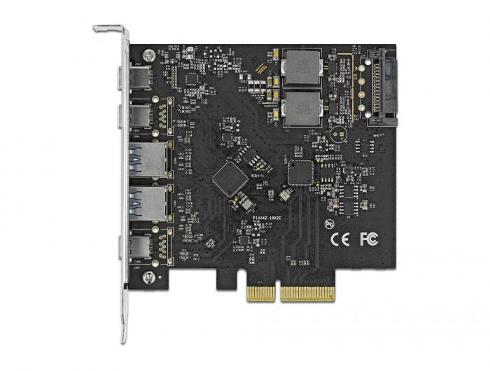 Delock 89074 PCI-Express Karte USB-A (USB 3.2 Gen 2) PCIe-3