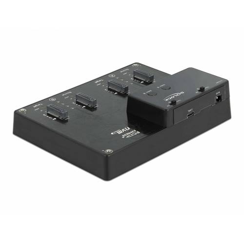 Thumbnail - Delock 64124 USB-C®, DC-Buchse 3.5 mm Festplatten-Dockingstation mit Clone-Funktion