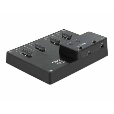 Delock 64124 USB-C®, DC-Buchse 3.5 mm Festplatten-Dockingstation mit Clone-Funktion-0