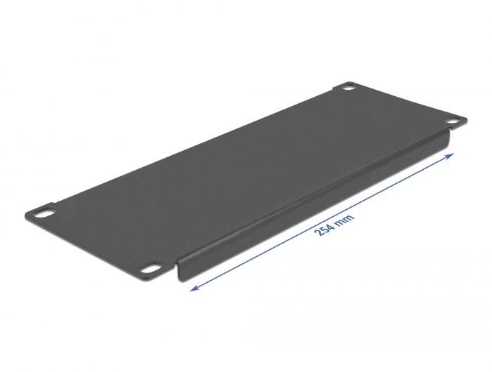 Delock 66661 10 Zoll Netzwerkschrank-Blindabdeckung Geschlossen Schwarz-2