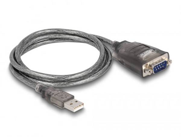 Delock USB 2.0 Adapter [1x USB 2.0 Stecker A - 1x RS232-Stecker] 61400 1 m