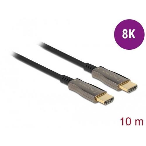 Thumbnail - Delock HDMI Anschlusskabel HDMI-A Stecker 10 m Schwarz 84034 4K UHD, vergoldete Steckkontakte HDMI-Kabel