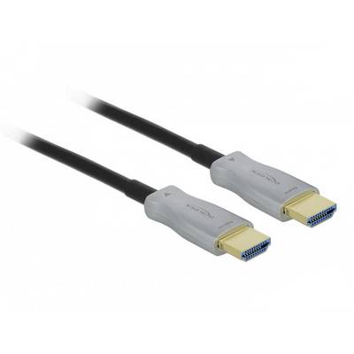 Zwei HDMI-Kabel mit silbernen Anschlüssen und schwarzem Kabel, verwendet für die Verbindung von Audio- und Videogeräten, auf weißem Hintergrund.