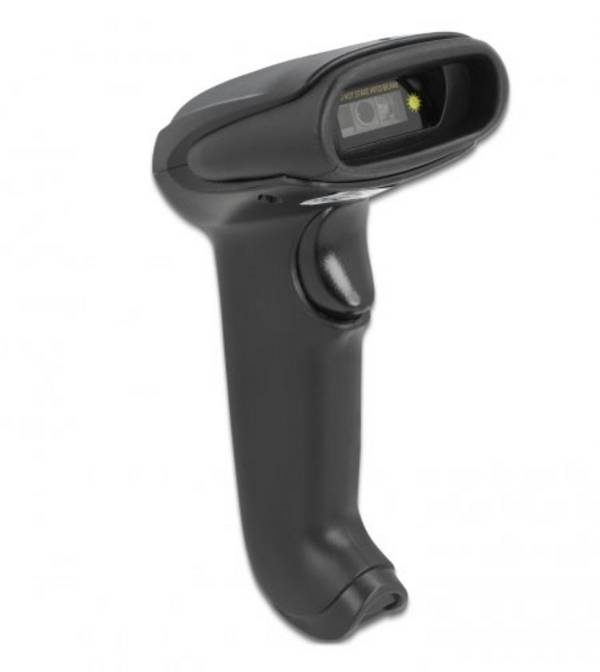 Delock 90562 2D Barcode-Scanner Bluetooth®, Kabelgebunden 2D, 1D LED Schwarz Hand-Scanner