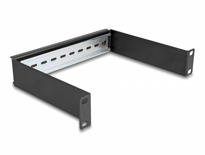 Delock 66897 10 Zoll Netzwerkschrank-Teilpaneel Schwarz-1