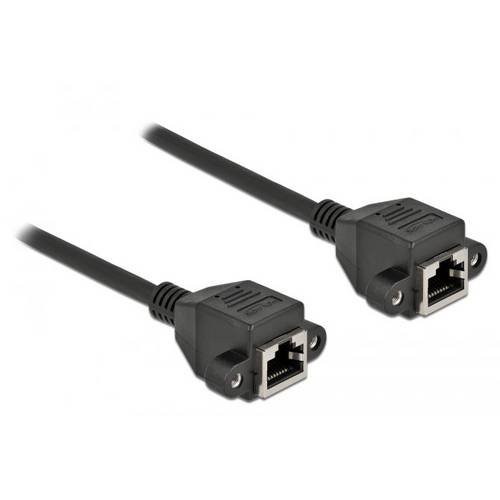 Thumbnail - Delock 87009 RJ45 Netzwerkkabel, Patchkabel CAT 6a S/FTP 1.00 m Schwarz 1 St.