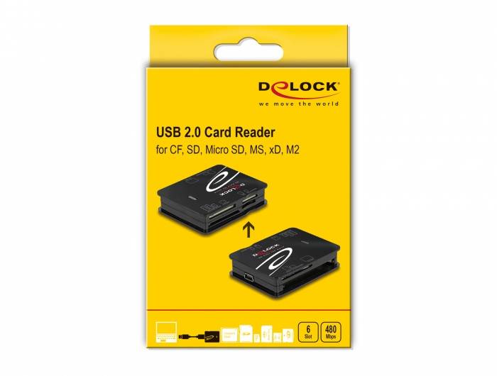Delock - Kartenleser (MMC, SD, xD, microSD, MS Micro, CFast Card)-4